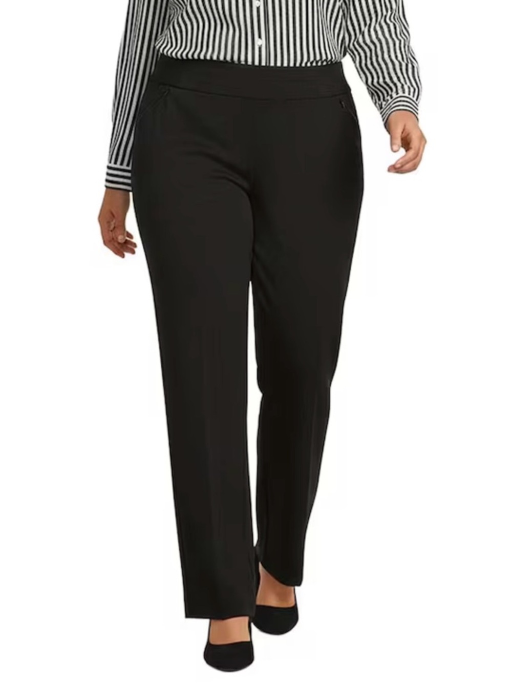 Investments Black Straight-Leg Women's Pants